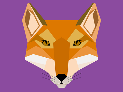 The Sly Fox design fox graphics shapes vectors