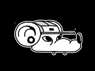 Rata Dark Gif black character design gif illustration rat
