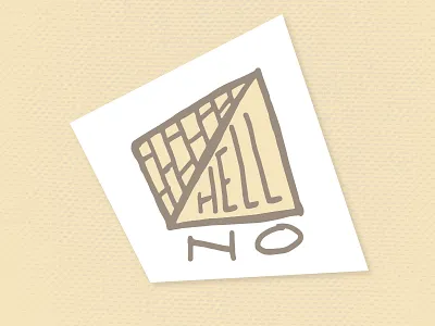 Hell No hand type hand typography illustration lettering shapes sketch texture typography