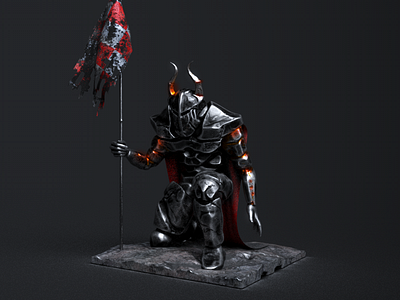 Kneeling Knight 3d knight zbrush