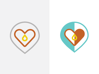 Non-Profit Icon Set brand branding business core design heart icon iconography ink logo logo icon vector