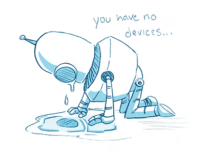 PencilCase Bot bot character design illustration pencil robot sad sketch tears