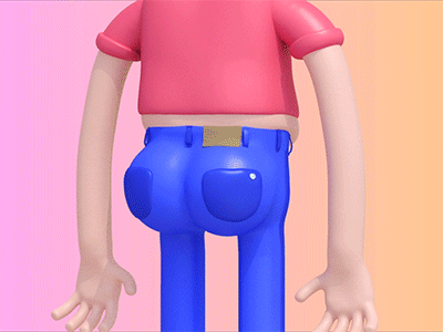 Jorts Season is here! 3d animation cg character gif illustration mash maya vray zbrush