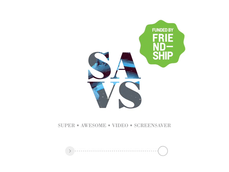 S.A.V.S - Super Awesome Video Screensaver ae download motion os x savs screen saver swift xcode