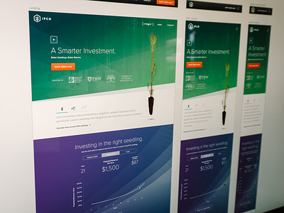 2016 IFCO Website ifco ipad mobile seedling sketch sketchapp tree trees ui uiux ux website