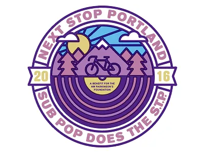 SP Does STP 2016 bike mountain music parkinsons purple stp sub pop