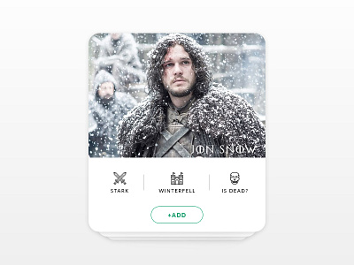 Daily UI Challenge #006 - User Profile add challenge daily jon profile snow ui user