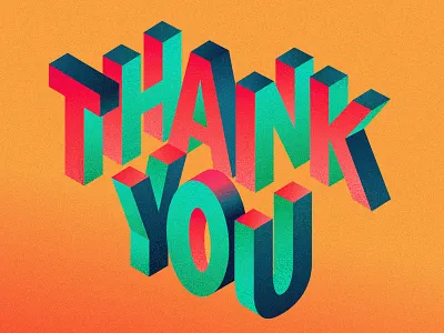 Thank You first shot letters thank you typography