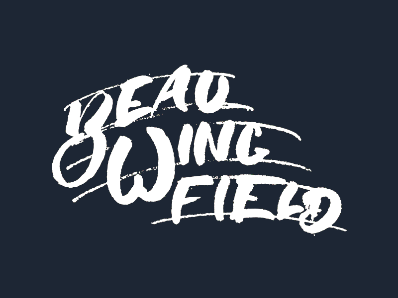 WIP Logos brush handmade logo tombow type