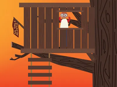 Clubhouse club fort no girls allowed tree treehouse
