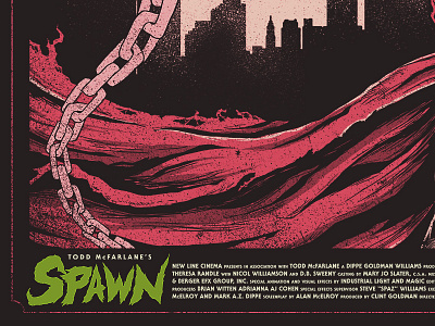 Al Simmons comic hell horror illustration movie poster spawn