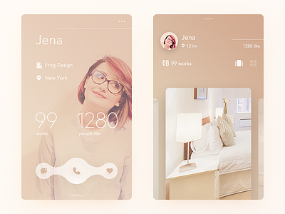 Interior app clean daily ui designer interior profile pure simple ui ux