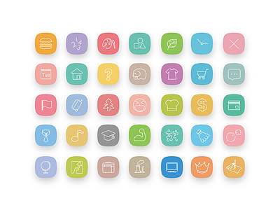 Life icons icon ui