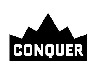 Conquer bold icon logo