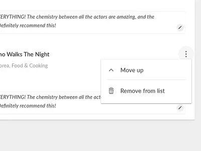 Moving item in a collection collection created material design menu overflow shows user viki