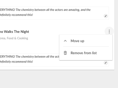 Moving item in a collection collection created material design menu overflow shows user viki