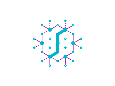 S, synapses, system / letter mark, logo design symbol api integration communication impulses letter mark monogram lines dots logo logo design nerve cells s synapses system structure web software saas ipaas