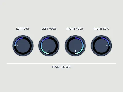 Pan Knob design digital dj knob music software sound ui ux web