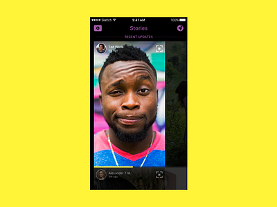 Snapchat Stories snapchat stories ui ux