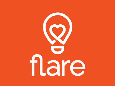 Do you have enough Flare? flare go daddy heart ideas lightbulb logo