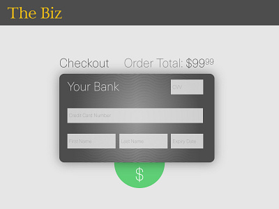 Daily UI 002 checkout credit card dailyui form ui ux