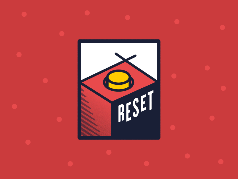 The Corner // RESET - Animation animation branding brest button gif logo red reset robot the corner yellow