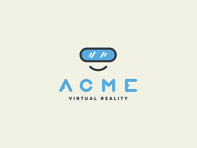 ACME VR · Logo Option acme bureau game glasses lense logo play reality studio ux virtual vr