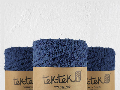 Tek Tek Rolls blue branding diy fashion logo organic packaging roll sleeve we know you wool yarn