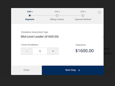 Modal Payment modal payment