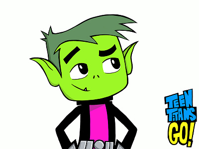 Apple Pencil - Beast Boy apple pencil beast boy cartoon drawing ipad pro procreate teen titans