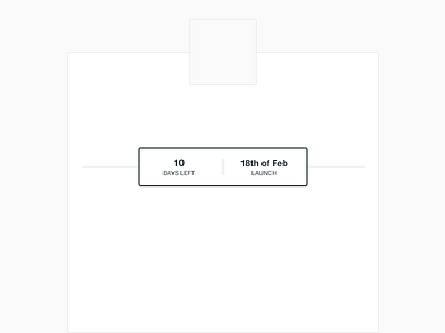 Count down days left label launch