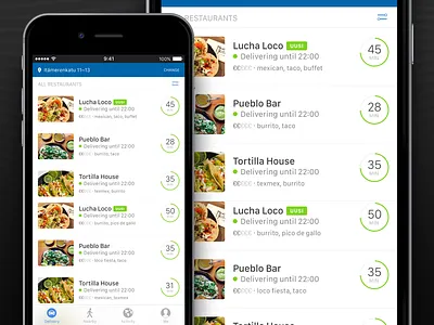 List view mockup on iOS app design ios iphone mobile product design ui ui design visual design