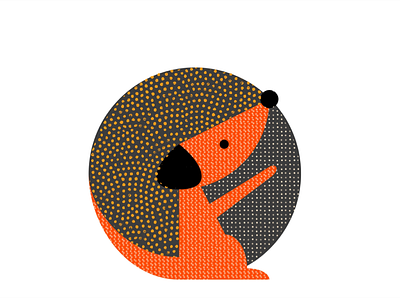 The dog and the ball ball dog geometric