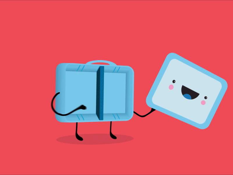 Walking/Hopping Lunch animation character food nalgene vermont