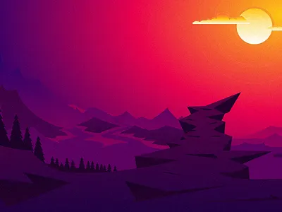 Landscape cliff colorful landscape mountains nature rock skies sun sunset