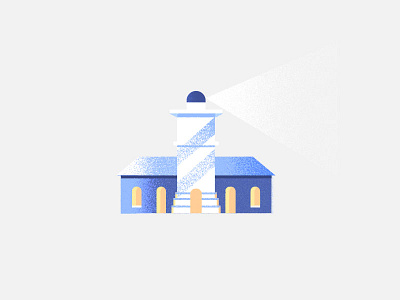 Lighthouse 7daystocreate clean design illustration lighthouse simple texture