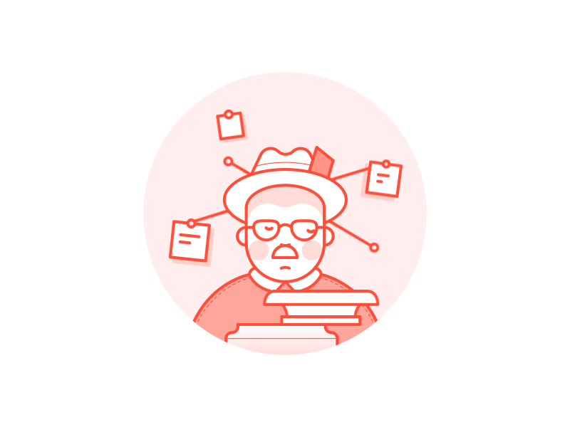 UX Ghostwriter Illustration animated illustration animation cobe design draw gif hiring illustration illustrator munich münchen