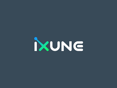 ixune logo brand car charge clever design electric icon identity ixune logotype simple wordmark