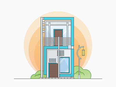 Home Sweet Home concept drawing home house icon illustration modern simple sketch unique vector