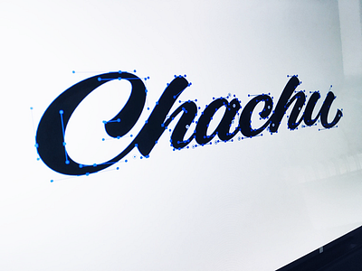 Chachu brand chachu custom flow handmade lettering logo type