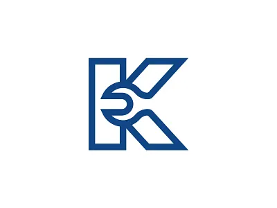 K Wrench Logo brand branding corporate creative elegance elegant k initial k wrench letter k lettermark minimal modern monogram