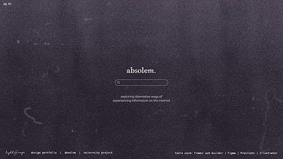 Absolem | Interactive Web Art Installation art installation branding digital storytelling framer illustration web design