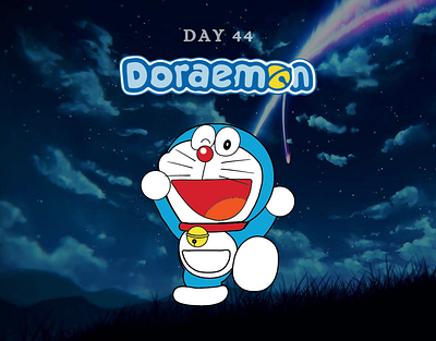 Day 44 of 100 Days Daily UI Challenge: Cartoon Character Design 100 days challenge anime artlover blue cartoon cartoon character cartoonart characterdesign dailyui dailyuichallenge day 44 digitalillustration doraemon fanart graphicdesign illustrationlover illustratordesign japan modernillustration reativedesign