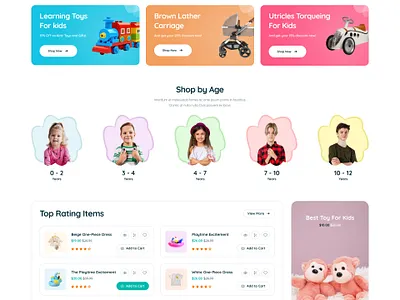 Baby Shop HTML Template - Babymart baby shop baby store envanto figma design kids store modern design themeforest ui ux design