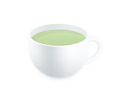 Cup cup green icon material textured