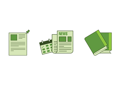 Icons books news newspaper paper pin pinit textbook