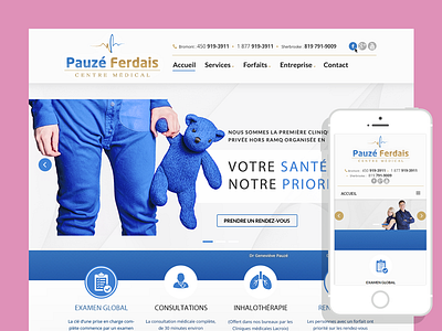 Pauzeferdais - Responsive Website clean css development html landing media page queries responsive simple website