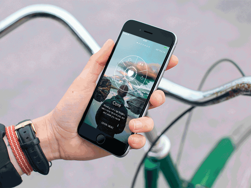 Hintsa Better Life App animation app art direction big images circle design gif health health app ios mobile transition