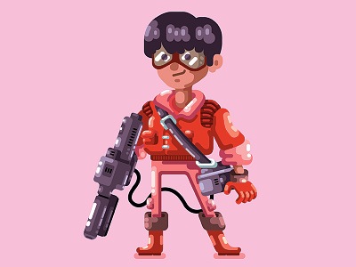 Akira akira anime game illustration kaneda nerd vector