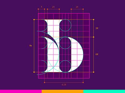 Ib Monogram. b board grid i ib innovate innovation lettering letters monogram